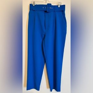 Zara high waisted pants, blue.